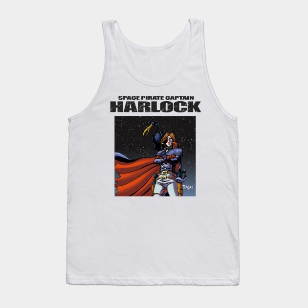 Captain Harlock Tank Top by Tomas Aranda T-Shirts